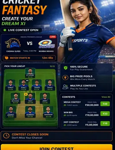Wwwzkbet (zkbet) fantasy cricket & matchday visual 3